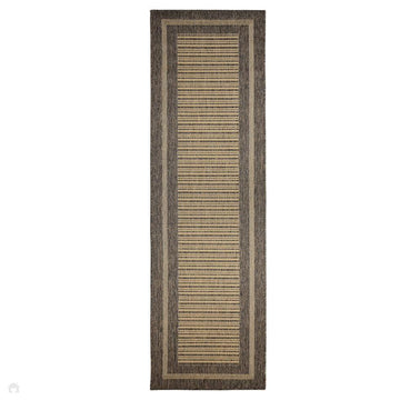 Flatweave Gel Border Natural Runner-Melrose-Rug Love - The Most Loved Rug Store